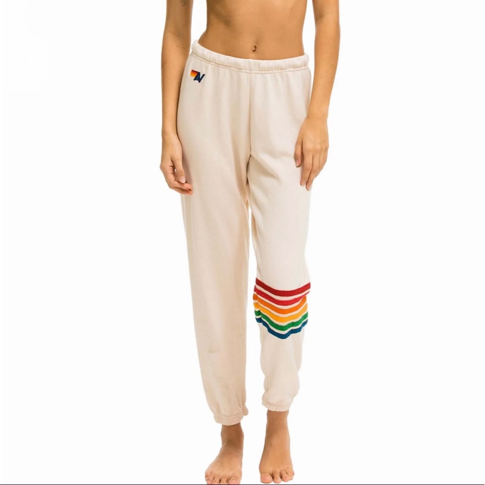 Woman aviator nation sweatpants